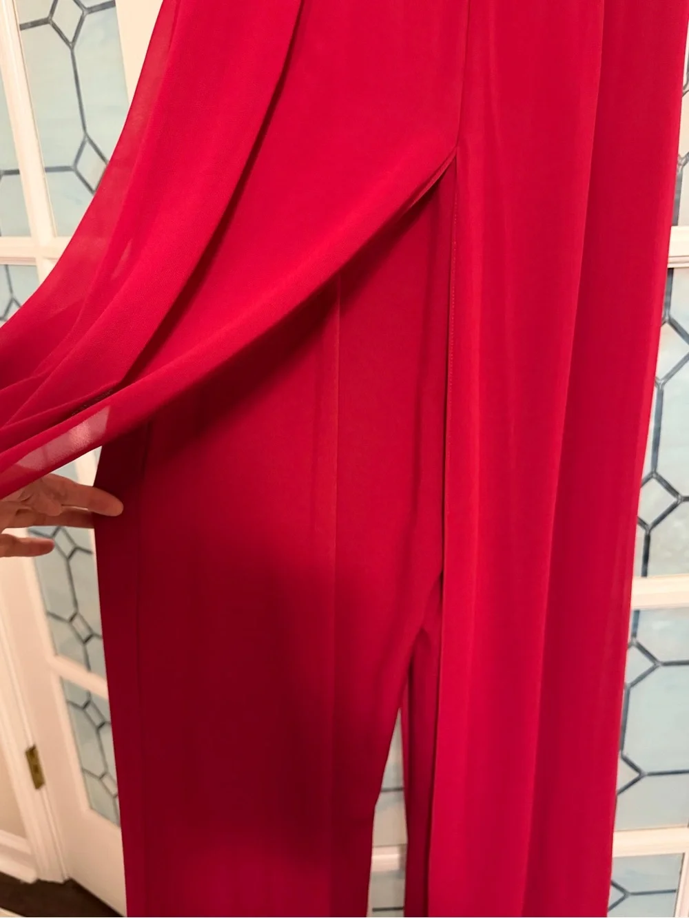Red Sleeveless Maxi jumpsuit, New, I didn’t like it on me - Picture 7 of 9